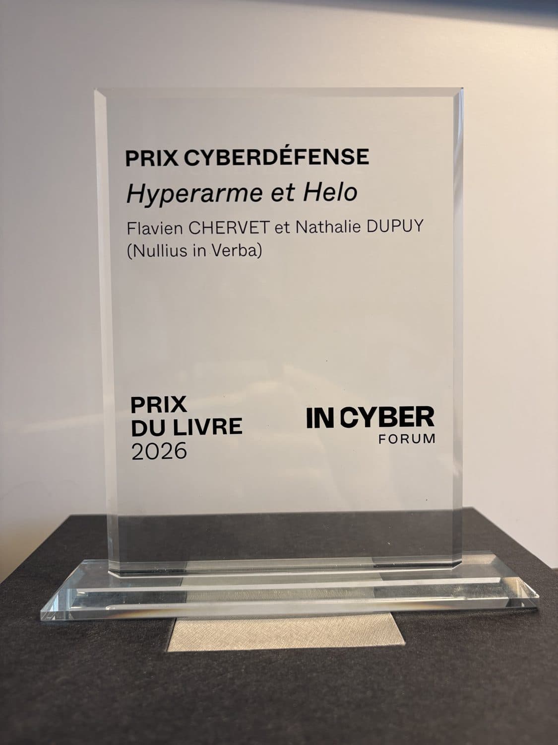 Trophée du Prix Cyberdéfense, Prix du Livre 2026 du Forum InCyber